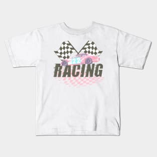 RACING FADED DESIGN Kids T-Shirt